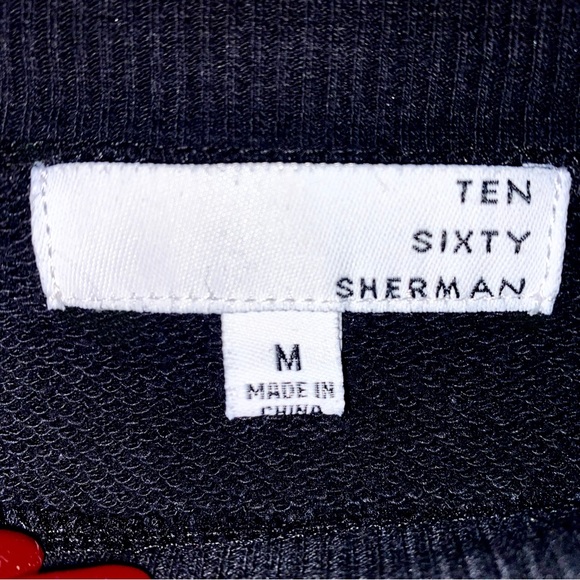 Bags Under My Eyes Are Designer Black White Top Sweater Ten Sixty Sherman Medium - Picture 5 of 12